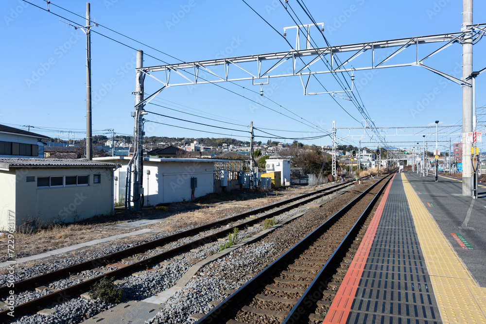 東海道線　早川駅ホーム