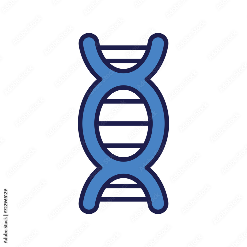DNA strand icon with white background vector stock illustration DNA strand icon with white background vector stock illustration