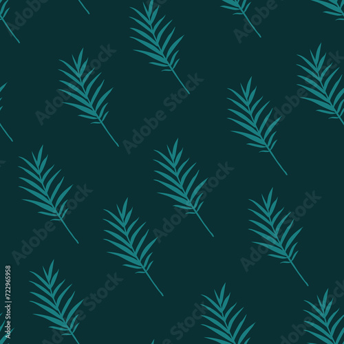 seamless background with leaves