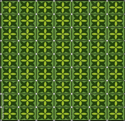 Obraz na płótnie Green leaves pattern background illustration. w salonie