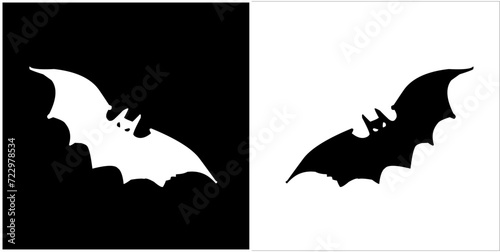 Illustration vector graphics of bat icon