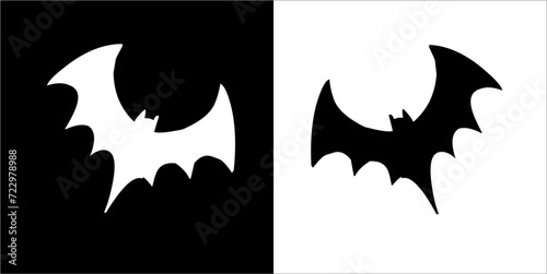 Illustration vector graphics of bat icon