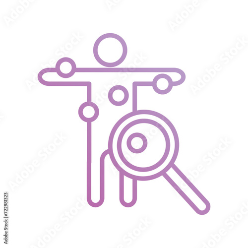 ct scan icon with white background vector stock illustration