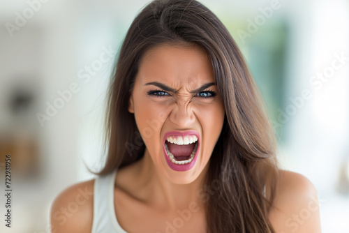 Woman Expressing Anger