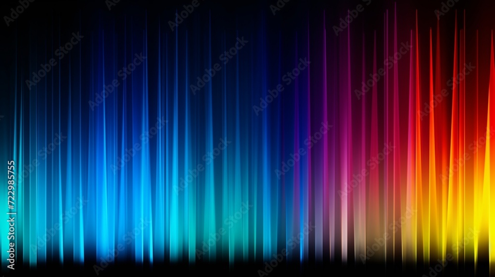 The rainbow spectrum falling down in the dark is similar to a curtain. The rainbow spectrum falling down in the dark is similar to a curtain.