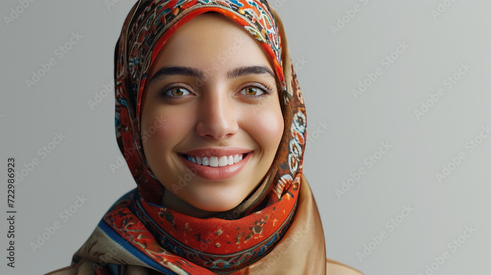 Confident Arab professional woman with traditional hijab, modern elegance and beauty. Confident Arab professional woman with traditional hijab, modern elegance and beauty.