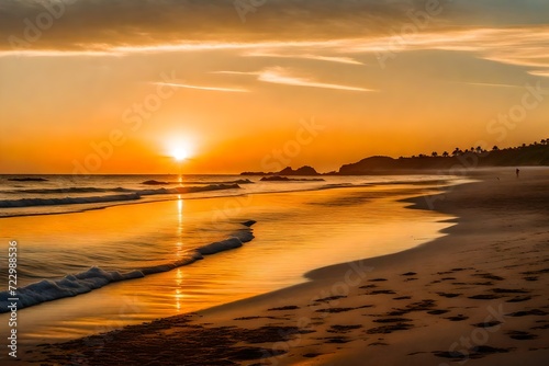 sunset on the beach © Amelia Alex