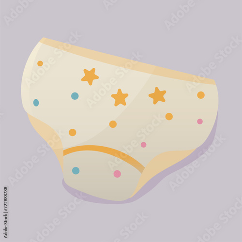 Baby item icon vector. Cartoon style