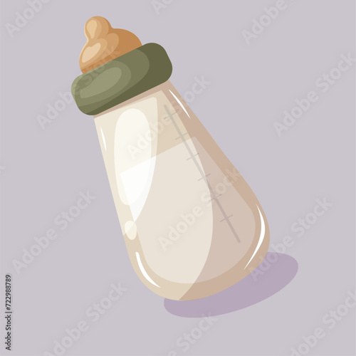 Baby item icon vector. Cartoon style