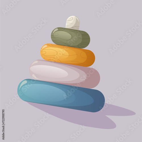Baby item icon vector. Cartoon style
