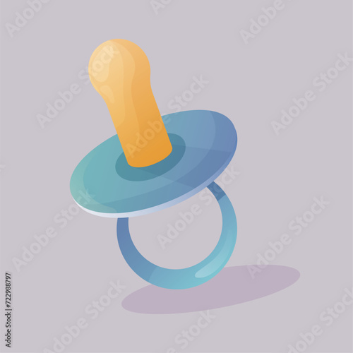 Baby item icon vector. Cartoon style