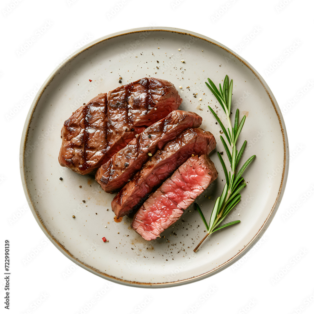 beef steak isolated on transparent background beef steak isolated on transparent background