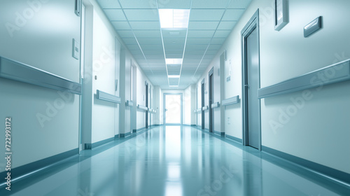 interior of a hospital corridor