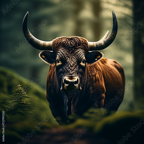 Bull in forest, World Wildlife Day