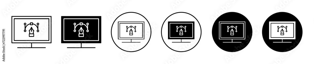 Motion Graphics vector icon set collection. Motion Graphics Outline flat Icon. Motion Graphics vector icon set collection. Motion Graphics Outline flat Icon.
