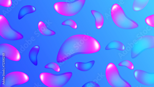 Liquid elegant gradient background, blue, pink, suitable for brochures and design materials.