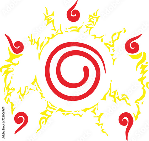 Uzumaki clan seal to restrain the Kyubi spirit