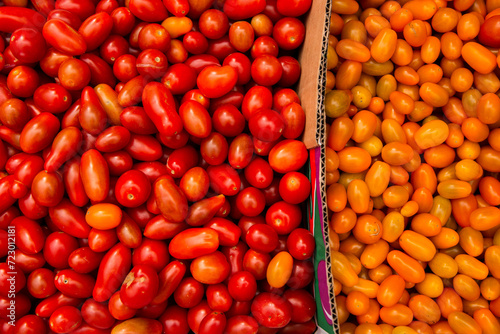 hundreds of tomatoes for sale at the markets photo