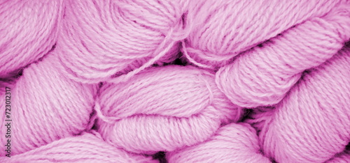 Knitting background and texture in red and pink, handmade and hobby 