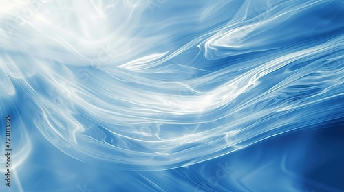 Fototapeta Naklejka Na Ścianę i Meble -  Blue Abstract Waves Background.