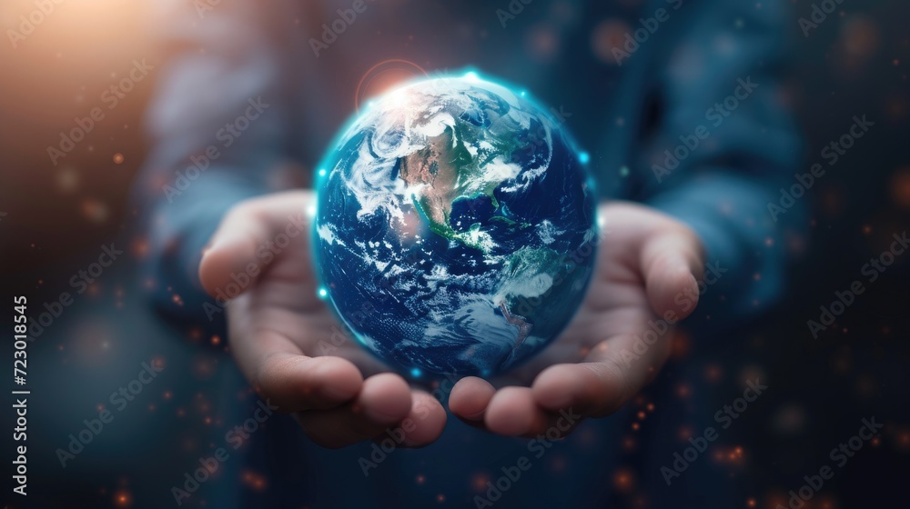Hands holding globe. Technology protect earth, cloud network. Abstract technology science background. Sphere shields protect. Global network and technology. Hands holding globe. Technology protect earth, cloud network. Abstract technology science background. Sphere shields protect. Global network and technology.