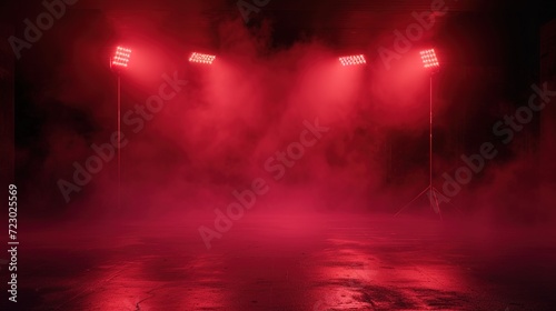 Stage Lights Loop with Spotlight on pink. © Wp Background