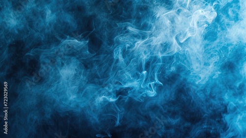 Abstract backgroung with of blue smoke.