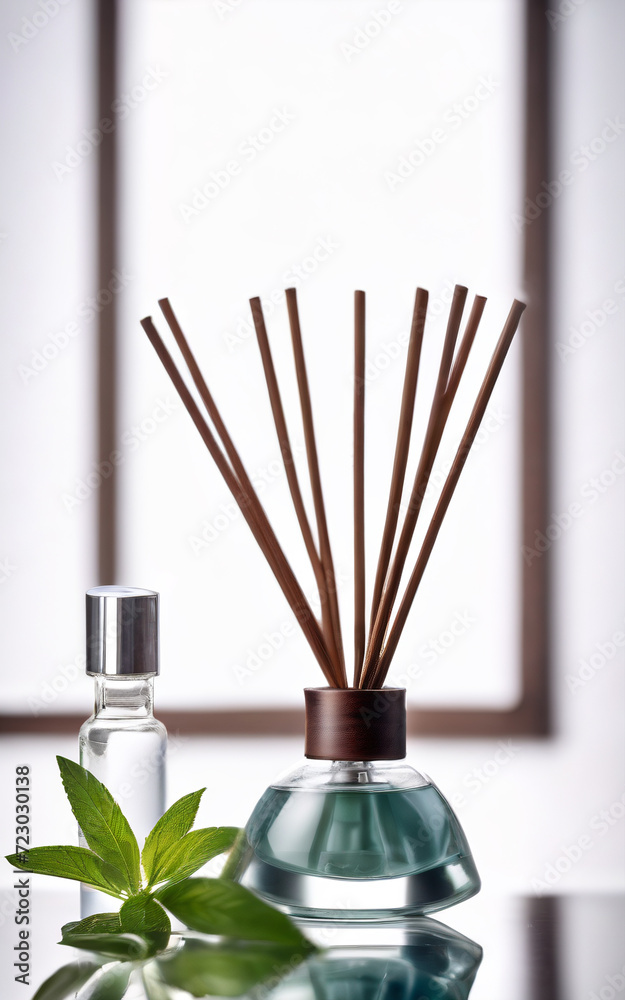 modern essential oil diffuser at modern home close-up
