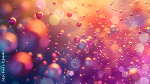 Background of abstract particles featuring spheres.