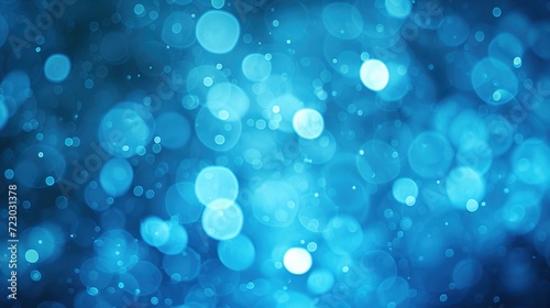 abstract blue bokeh circles on a background.