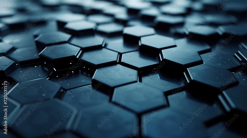 Fototapeta premium Hexagonal background of abstract technology.