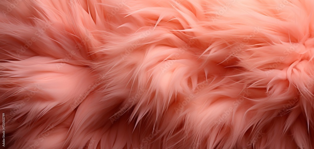 Soft Pink Fur Texture Close-up.