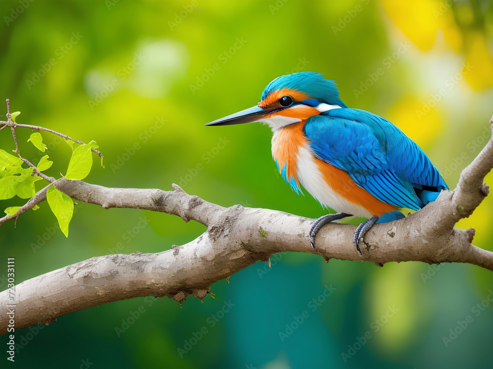 Obraz premium kingfisher on branch