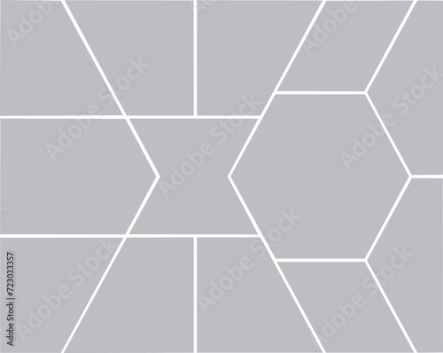 13 photo collage template. vector illustration, new collections
