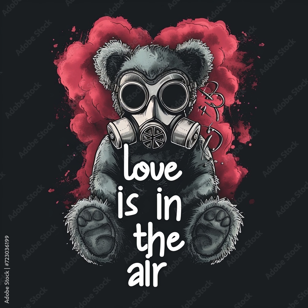 Vector graphic design the subject is of a full body evil Valentines day ...