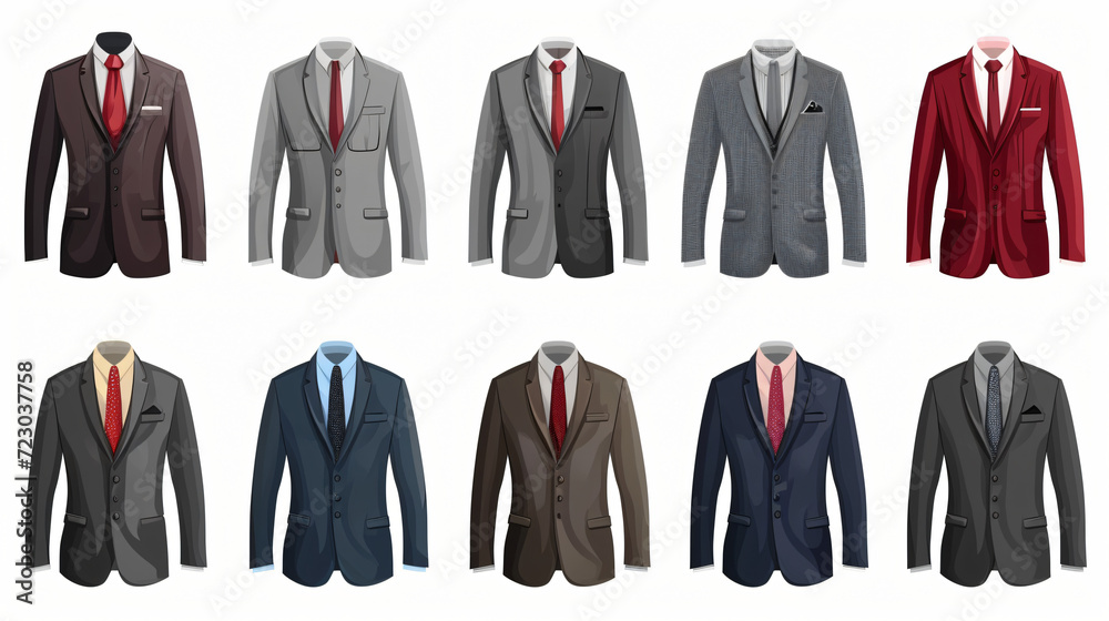 set of suits and ties set of suits and ties