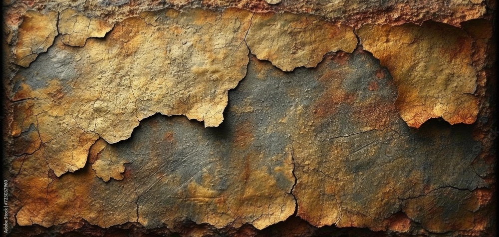 Abstract Rusty Metal Texture with Cracks. Abstract Rusty Metal Texture with Cracks.