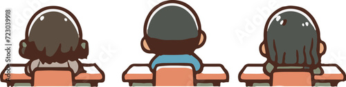 授業を聞く子供