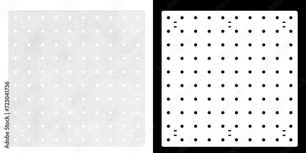 custom made wallpaper toronto digital3D rendering illustration of a pegboard