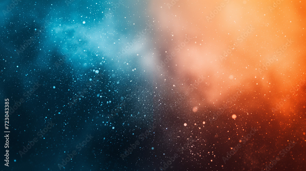 Warm and Cold Contrast Glitter Background
