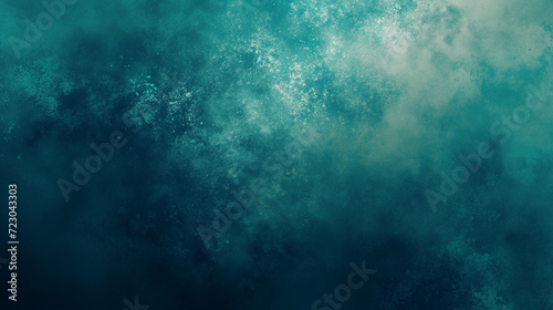 Teal Particle Mist Abstract Background