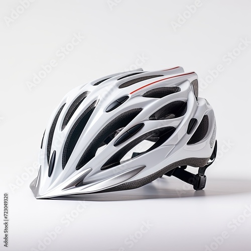 Men's bicycle helmet on white background