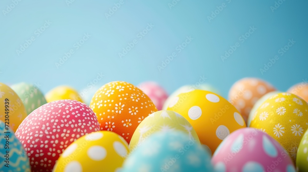 vibrant background with Easter eggs. vibrant background with Easter eggs.