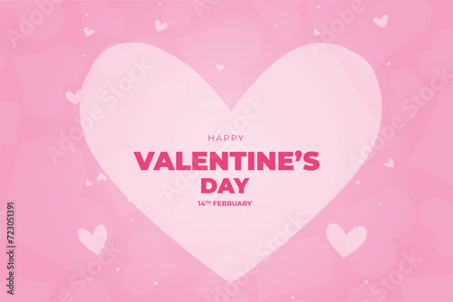Vector love heart shaped decorative background  Valentine s Day background.