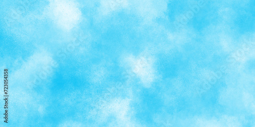 Brush paint blue paper textured canvas element with clouds, blue sky with clouds background, painted white clouds with pastel blue sky, abstract watercolor background illustration. © MUHAMMAD TALHA