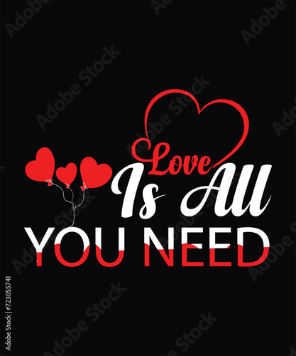 Vector typography happy valentines day t-shirt design, valentine's day illustration