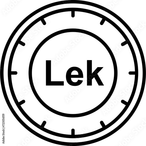 Albania Lek Coin Icon