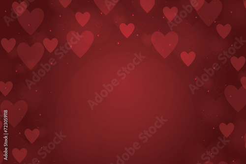 Wallpaper Mural Vector love heart shaped decorative background, Valentine's Day background. Torontodigital.ca