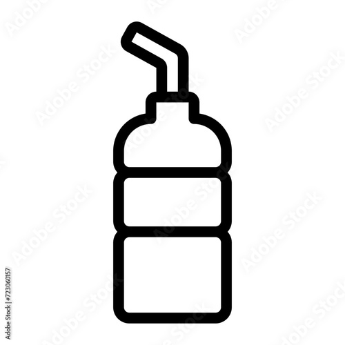 bottle line icon