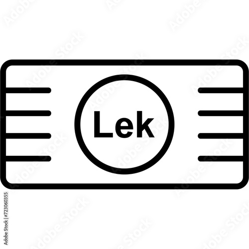 Albania Lek currency Icon